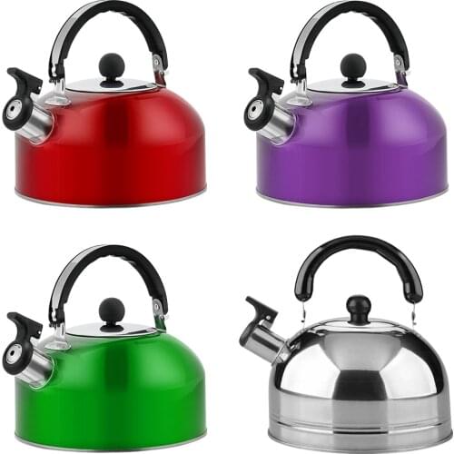 Ultralight Stainless Steel Whistling Kettle for Camping Hiking Cooking Tea Kettle Bottle Kitchenware For Gas Induction Cookers