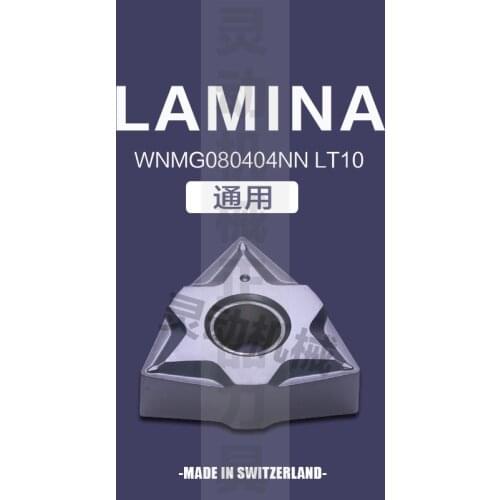 Lamina WNMG080404NN/WNMG080408NN/WNMG080412NN LT10 insert