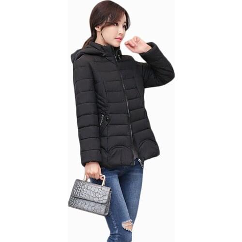 2018 NEW ARRIVAL WOMEN SHORT SLIM WARM AUTUMN&WINTER JACKET COTTON PADDED HOODED FEMALE PARKA WOMEN OVERCOAT HIGH QUALITY ZL728