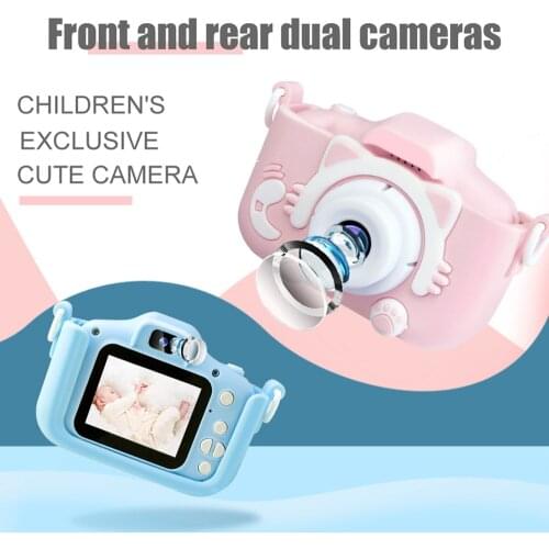 1080P 2000W Mini Cute Kids Digital Camcorder Video Camera Toys Built-in Games for Children Toddler Christmas Birthday Gifts