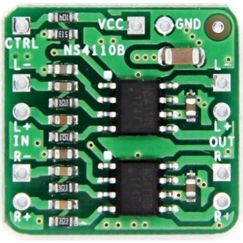 2x18W Digital Class D/AB Audio Power Amplifier NS4110B Voltage 6-14V Differential Power Amplifier Board