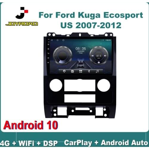 9" For Ford Kuga Ecosport US 2007-2012 Android 10 Carplay Auto 4G Sim WiFi DSP RDS Car Radio Multimedia Video Player GPS