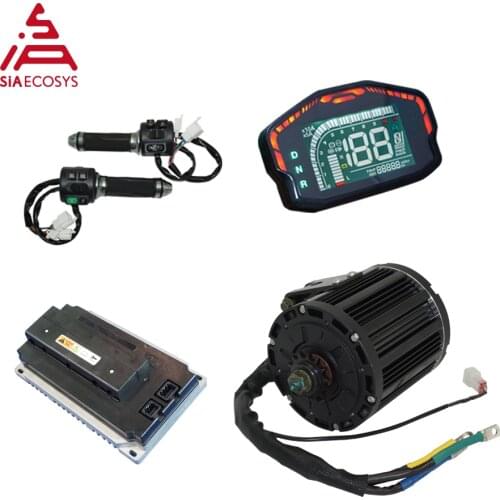 QSMotor Kits 4000W 138 90H Mid Drive Motor with EM200SP Controller 72V Powertrain Kits for Electric Dirt Bike/E-Motorcycle