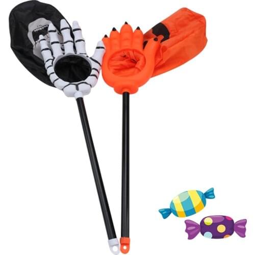 Halloween Candy Bag Pumpkin Ghost Hand Cookies Gift Bag Trick or Treat Funny Props Kids Toy Halloween Party Home Decor Supplies