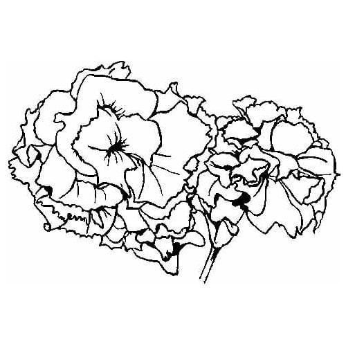 Carnation Flower Design Exquisite Applique Car Decoration Personality Pvc Waterproof Applique Black/white, 18cm*12cm