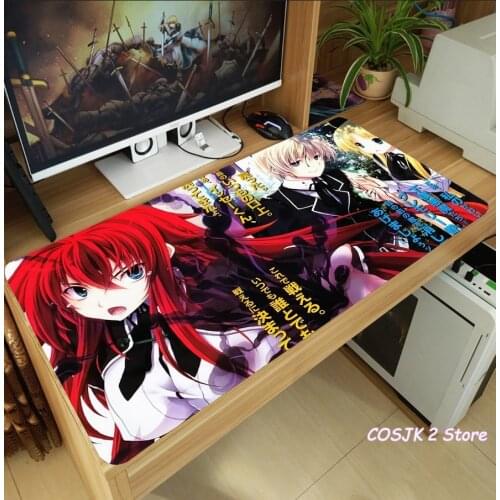 Anime High School DxD Rias Gremory Asia Argento Toujou Koneko Mouse Pad Thicken Laptop Gaming Mice Mat Anti-Slip Playmat Decor