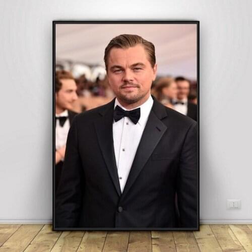 Leonardo DiCaprio Art Silk Fabric Poster And Print Wall Art Picture Painting Home Decor