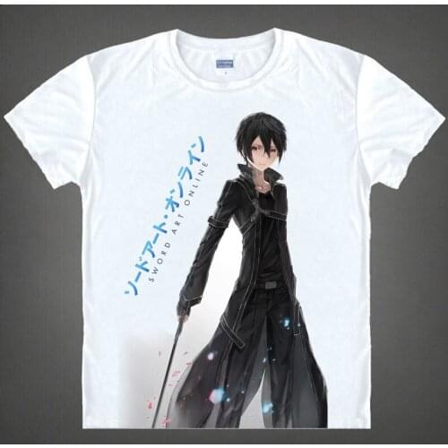 Gun Gale Online GGO T-Shirt Flash Senko Shirt High Quality mens summer T-Shirts anime mens white Printed T Shirts anime shirts a