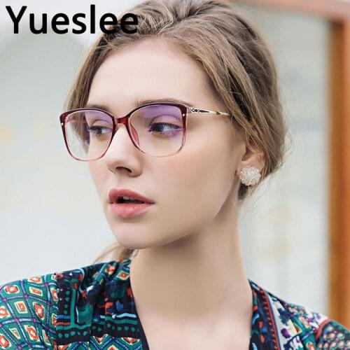 46952 Plastic Titanium Round Glasses Frame Men Women Optical Fashion Anti Blue Computer Eyeglasses