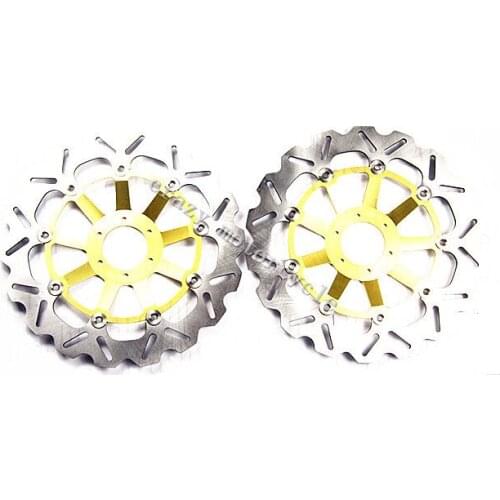 Free shipping motorcycle Brake Disc Rotor fit for Honda CBR1100XX CBR 1100XX Black bird 1997 1998 Front Gold