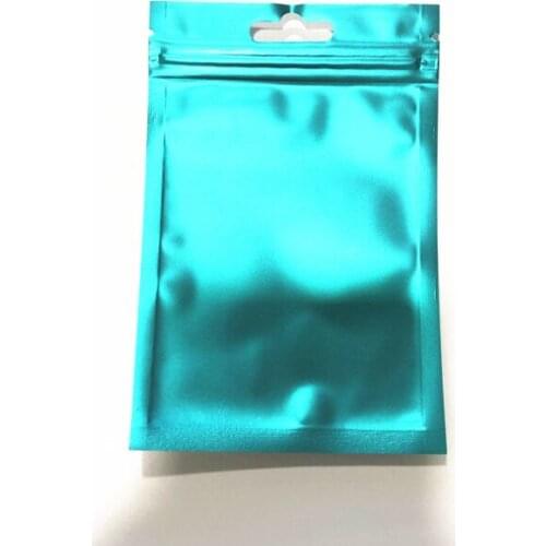 8.5*13cm Clear+blue butterfly hole Aluminizing Foil Zipper lock self sealing bag with butterfly hole Plastic bag pouch