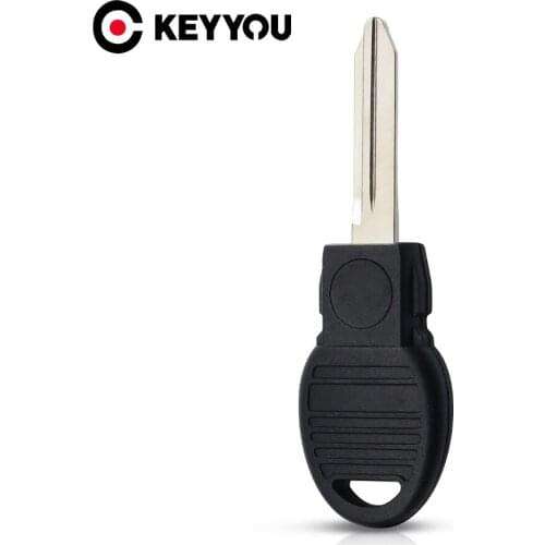 KEYYOU Uncut Blank Key Cover New Blade -Y170 Transponder Chip Replacement Car Key Shell Cover Case Fob For Chrysler Dodge Jeep