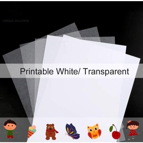 10Pcs A4 Inkjet Printing Shrinks film Plastic Sheet DIY Creative decorating printable shrink films 0.3mm thickness