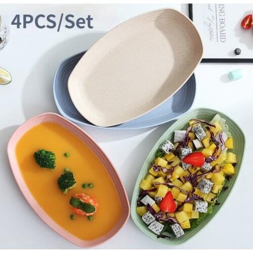 Creative Candy Snacks Nuts Dry Fruits Plastic Plates Dishes Bowl Breakfast Tray Picnic Plates Home Kitchen Supplies