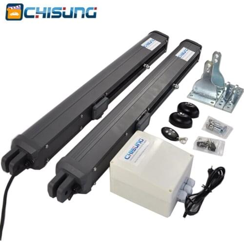 250kg 2.5meters Dual 24vdc Swing Gate Opener with RTU5024 GSM gate opener and Inward Swing