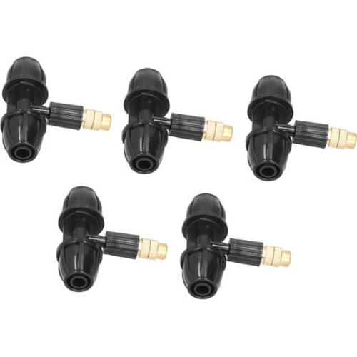 Misting Nozzles Water Saving Tee Misting Nozzle Practical Irrigation Tool with Tee Lock for 9/12 Water Hose Connect for Garden
