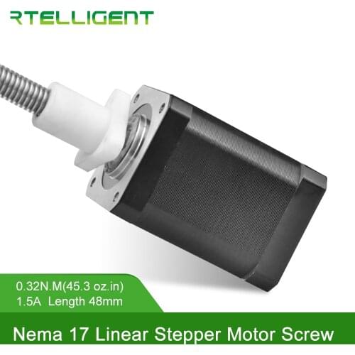 Factory Customized Nema 17 Linear Screw Stepper Motor Closed Loop Encoder Optional Suitable for Linear Drive of Stepper Motor