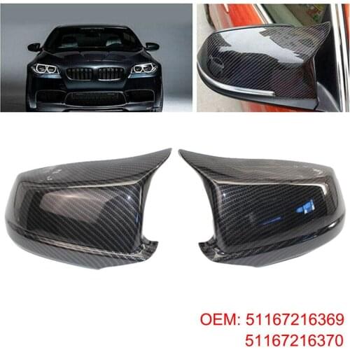 Mirror Covers Fit for Bmw 5 Series F10/F11/F18 Pre-Lci 11-13 Mirror Caps Replacement Side Mirror Caps Rear Door Wing Rear-View