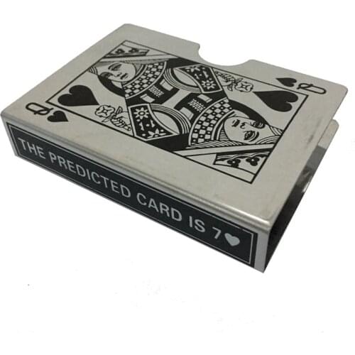 1PCS METAL PLAYING CARD CLIP DECK PROTECTOR PACK BOX CASE TRICK MAGIC PREDICT