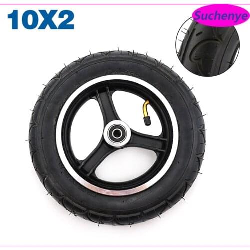 10 inch 10 x 2/54-152 Tire and Rims Hub Combo for Kid Schwinn Tricycle Baby stroller Electric scooter Wheelbarrow 10*2 wheel