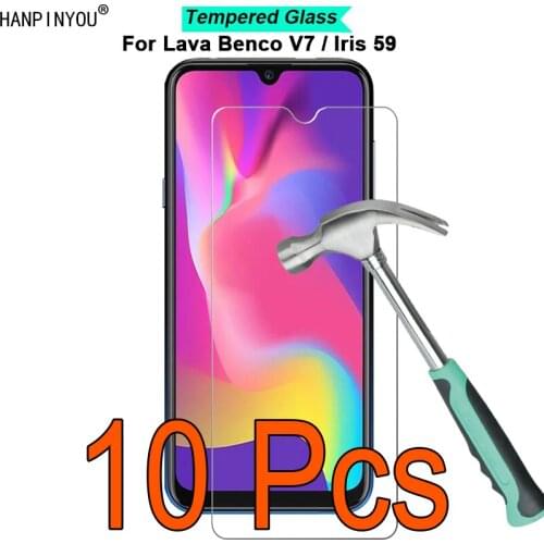 10 Pcs/Lot For Lava Benco V7 / Iris 59 9H Hardness 2.5D Ultra-thin Toughened Tempered Glass Film Screen Protector Guard