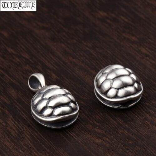 100% 925 Silver Turtle Charm DIY Bracelet Charm Small Turtle Pendant Lucky Longevity Turtle Bead