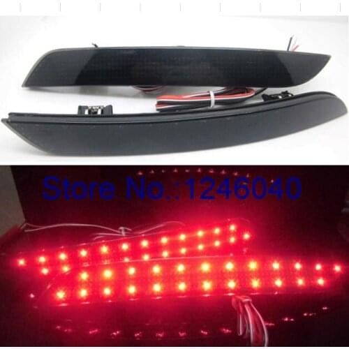 2PCS 1PAIR Smoked lens LED Rear bumper reflector light tail brake stop light lamp for BMW New 5 series F10 F11 F18 11-2014