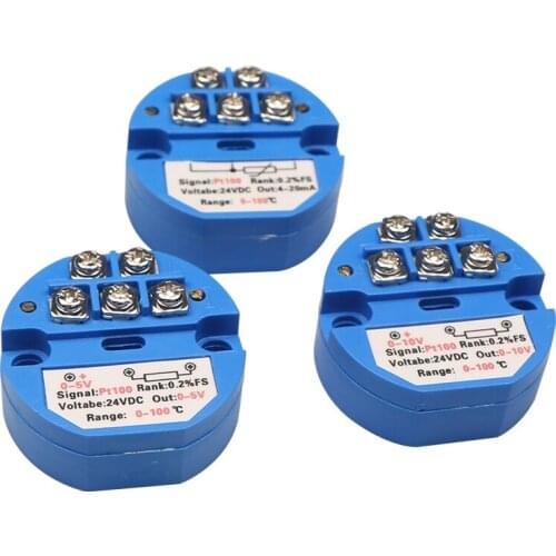 5PCS Integrated temperature transmitter module Temperature transmitter pt100 thermal resistance output 4-20mA