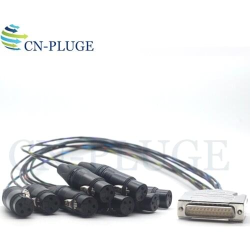 Canare MR202-8AT DB25 to NEUTRIK 8 XLR 3pin female Audio cable