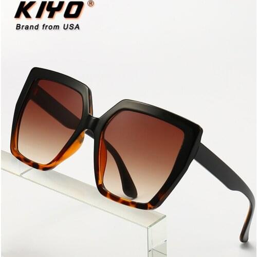 KIYO Brand 2021 New Women Men Square Sunglasses PC Vintage Sun Glasses High Quality UV400 Driving Eyewear 2013