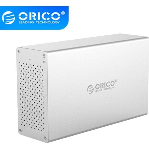 ORICO Honeycomb Series 3.5 inch 2 Bay Aluminum Alloy Type-C Hard Drive Enclosure,Support 20TB support UASP acceleration protocol