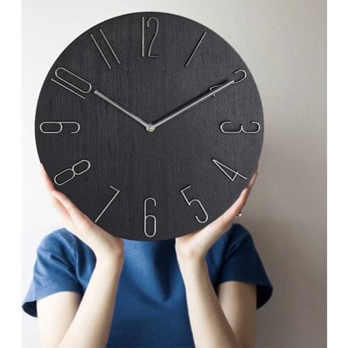 Creative Simple Wall Clock Modern Design Nordic Silent Fashion Living Room Wall Clock Bedroom Reloj De Pared Home Decor DG50WC