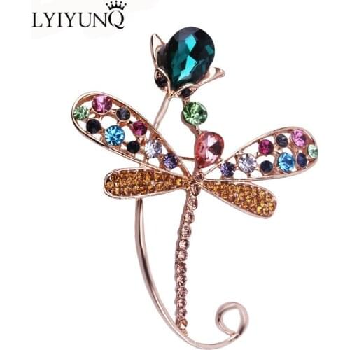 Броши стрекоза на одежду LYIYUNQ China At AliExpress