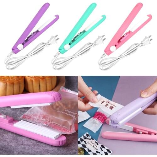 Heat Sealing Machine Bag Clips Mini Portable Seal Packing Plastic Impulse Sealer Handheld Household Food Vacuum Sealer