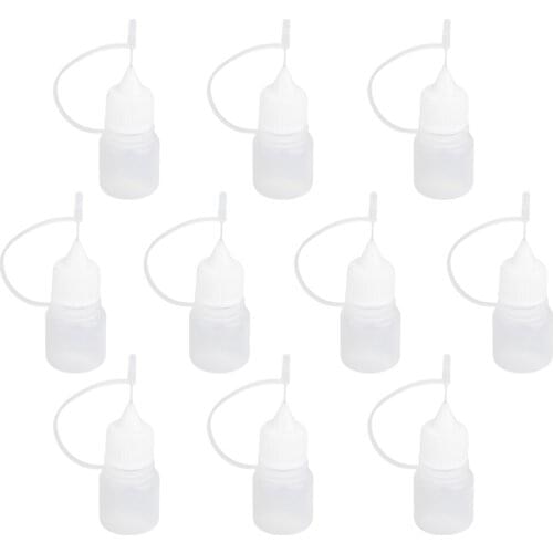 Bulk Lot of 10pcs Needle Tip Empty Plastic Squeezable Dropper Bottle Liquid Storage 3ml 5ml 10ml 15ml 20ml 30ml