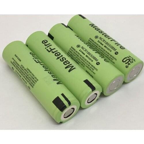 MasterFire 4pcs/lot Original 3.7V 3200mAh NCR18650BM 18650 10A Current Power Tool Battery Lithium Batteries Cell For Panasonic