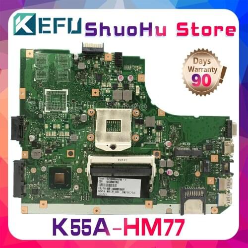 KEFU For ASUS K55VD A55V R500V K55V A55VD REV.3.0/3.1 Laptop Motherboard Tested 100% Work Original Mainboard