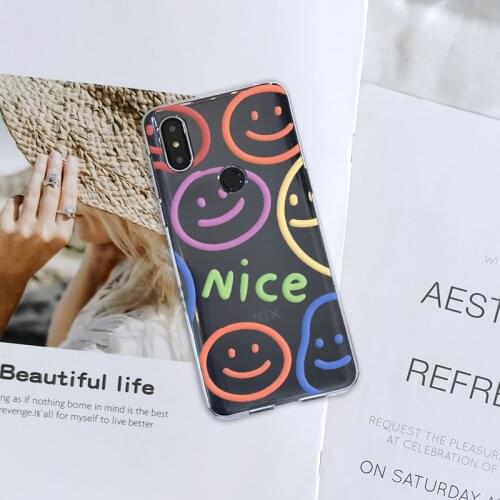 Soft Phone Case Silicone For Xiaomi Mi Mix 1 2 2S 3 Smile Face Cute Funny Kawaii Happy Back Cover For Xiaomi Mi Max Note 1 2 3