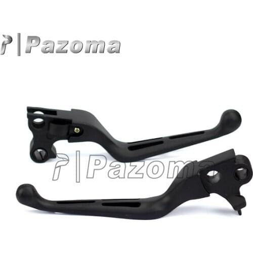 Black Motorcycle Slotted Wide Blade Brake Clutch Lever Set for Harley Blackline Breakout Dyna Super Glide Fat Bob Motorbikes