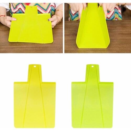New 1 PC Plastic Flexible Folding Non-Slip Cutting Chopping Slicing Board Mat Kitchen