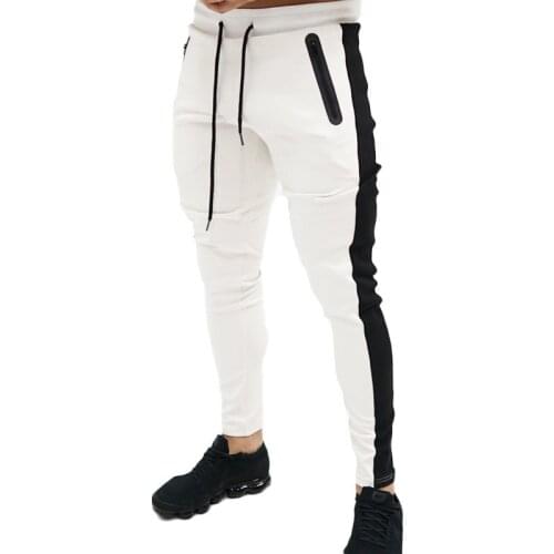 2019 Fashion New Streetwear Sweatpants For Men Causal Sportswear Pants Black White Trendy Mens Hip Hop Sweatpants Trousers