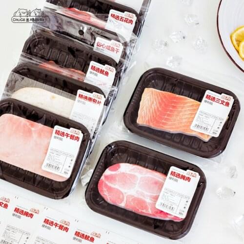 Novelty Funny Grilled meat simulation Memo Pad Sticky Notes Memo Notebook Stationery Note Paper Stickers School Supplies