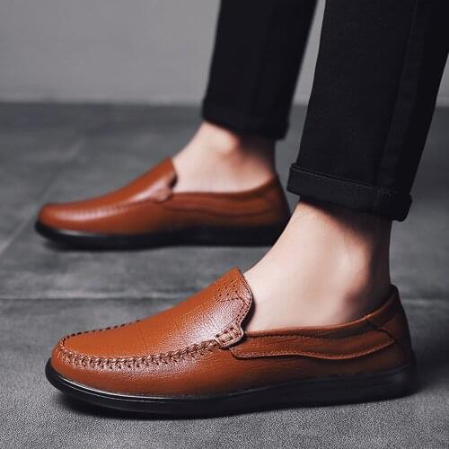 Shoes de zapatos sale loafers breathable para casual mens Mens fashion sapato leather men new 2020 casuales flat masculino mens