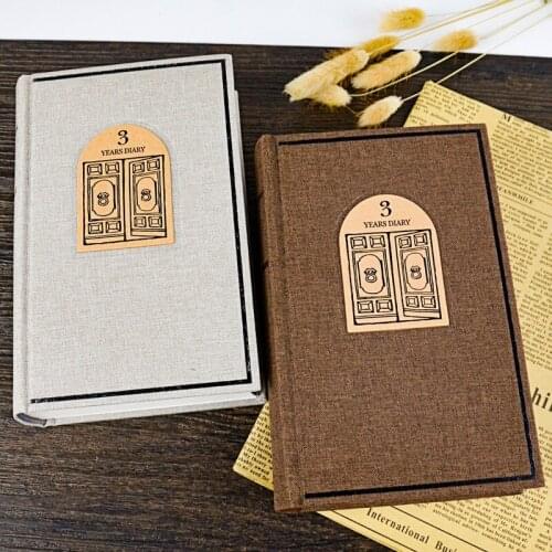 Thick cloth three-year diary notebook creative European notebook stationery schedule plan book