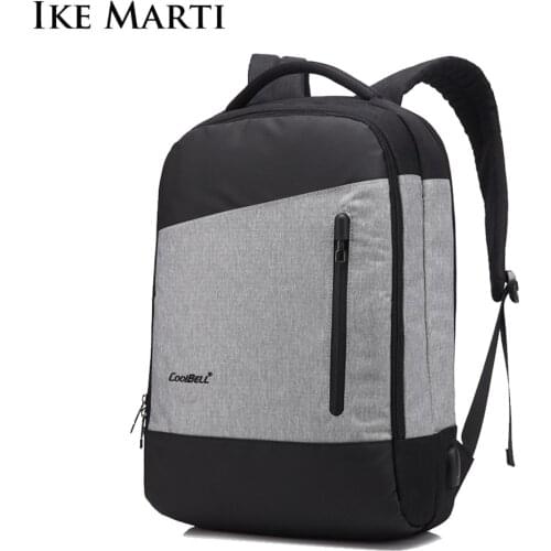 IKE MRRTI Casual Anti Theft Backpack Man Business School Spot Male Mochila Usb Charging 15.6 Inch Laptop Backpack Bag Backpacks
