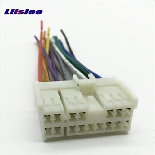 Liislee Car CD DVD Player Power Wire Cable Plug For Hyundai Elantra Tucson XG350 Plugs Into Factory Radio / DIN ISO Female