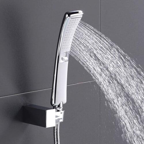 Hand Held Shower Head High Pressure Rain Shower Sprayer Water Saving New Design Chrome Shower Set Bathroom Shower Head