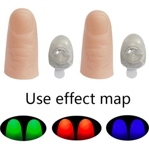 LED Light Luminous Flashing Fingers Magic Props Glow Toys Children Gifts