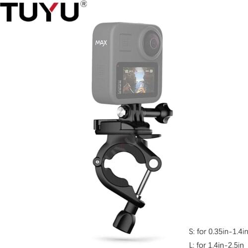 TUYU Handlebar Seatpost Pole Railing Mount for GoPro Max Go Pro Hero 9 8 7 Insta360 One X2 OneR Motorcycle Bike Camera accessory