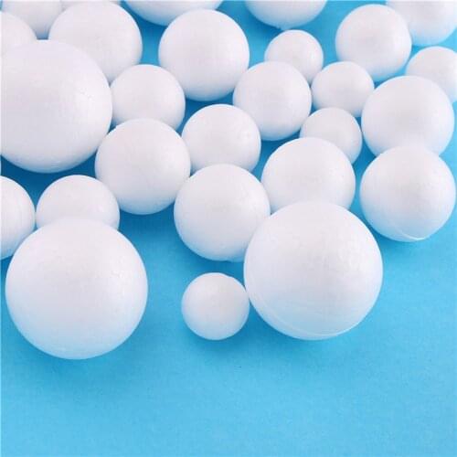 Decorating Christmas Ball Modelling Polystyrene Styrofoam Balls Round White Foam Craft Ball DIY Christmas Decoration Party 20PCS